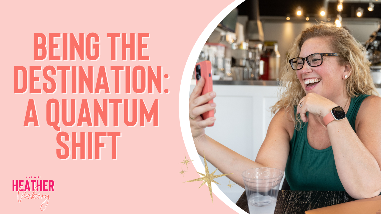 Being the destination explores mindset transformation, conscious leadership, and intuitive growth—shifting from chasing success to embodying it now.