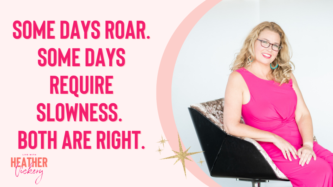 Some Days Roar explores Human Design, Holistic Wellness, and self-empowerment through honoring your energy, slowing down, and choosing ease.
