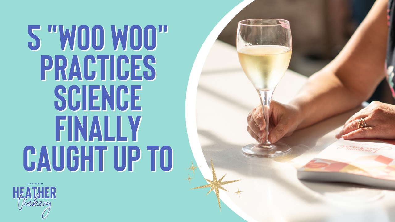 **5 "Woo Woo" Practices** reveal science-backed tools for intuition, EFT tapping, manifestation, self-empowerment, and nervous system wellness.